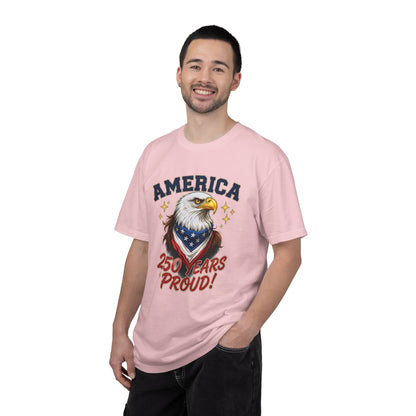 America Eagle 250 Years Proud T-Shirt | Patriotic Bald Eagle Tee - 250th Anniversary