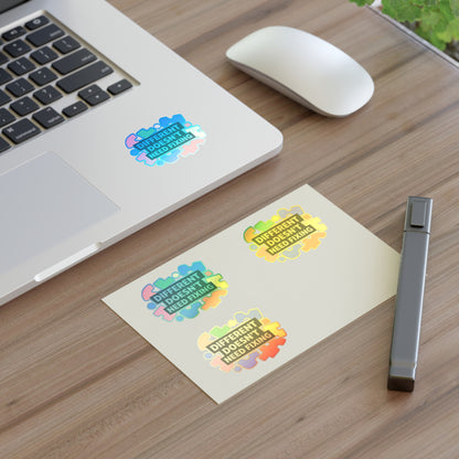 Different Doesn't Need Fixing Sticker Sheets | Autism Puzzle Piece Design
