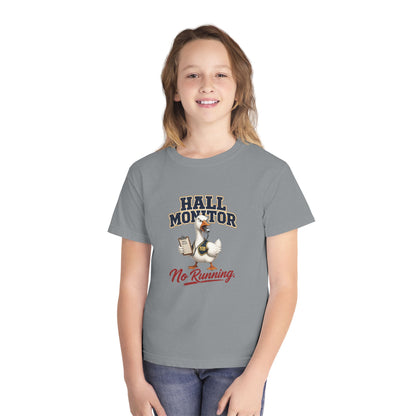 Hall Monitor Goose No Running Tee | Kids school safety shirt