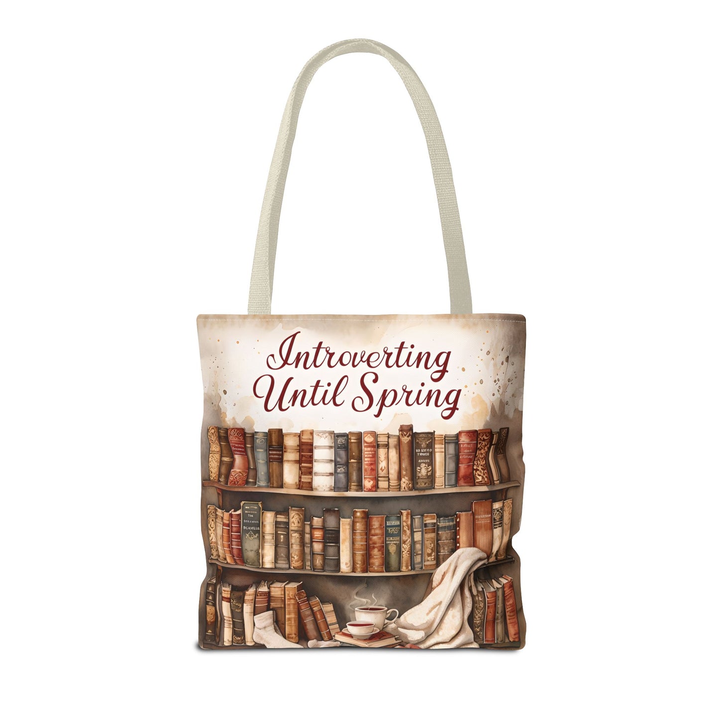 Introvert Tote Bag - Book Lover's Accessory, Everyday Use, Literary Gift, Spring Vibes, Book Club Essentials