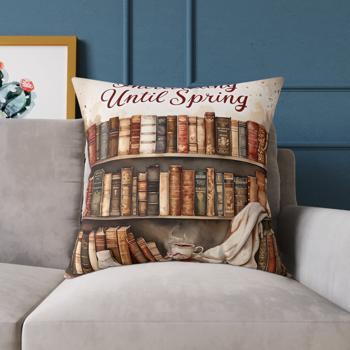 Cozy Literary Square Pillow | Home Decor for Book Lovers | Perfect for Fall Decor, Reading Nook, Gift for Bookworms, Cozy Living [...]