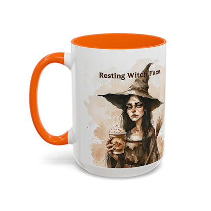Resting Witch Face Coffee Mug - Halloween Mug, Funny Mug, Witch Mug, Halloween Gift, Coffee Lover Gift