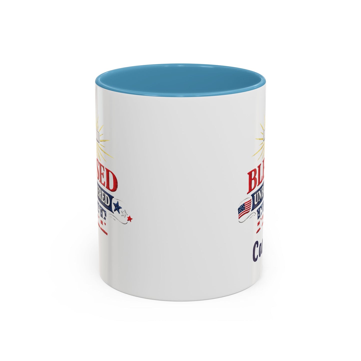 Blessed Unbothered Free, Coffee Mug | Accent Coffee Mug