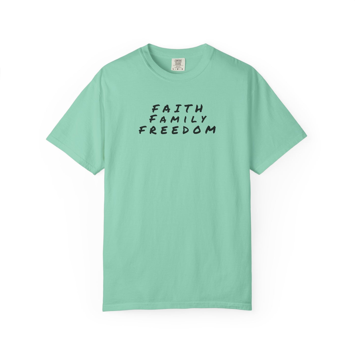 Faith Family Freedom Unisex T-shirt, Christian Tee, Faith Over Fear Shirt, Religious Apparel, Inspirational Clothing