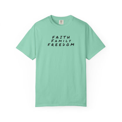 Faith Family Freedom Unisex T-shirt, Christian Tee, Faith Over Fear Shirt, Religious Apparel, Inspirational Clothing