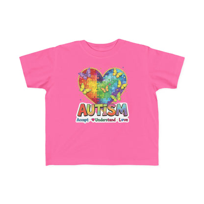 Autism Puzzle Heart Toddler Tee | Accept Understand Love