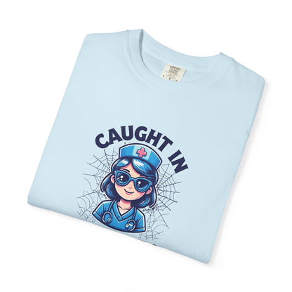 Nurse Humor T-Shirt, Caught in the Rounds Tee, Fun Gift for Healthcare Workers, Medical Apparels for Nurses, Casual Wear, Nursing [...]