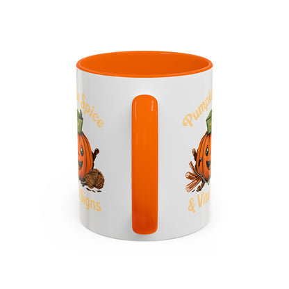 Pumpkin Spice Coffee Mug - Perfect for Fall Decor, Nursing Gifts, Halloween Parties, Cozy Mornings, Harvest Gatherings