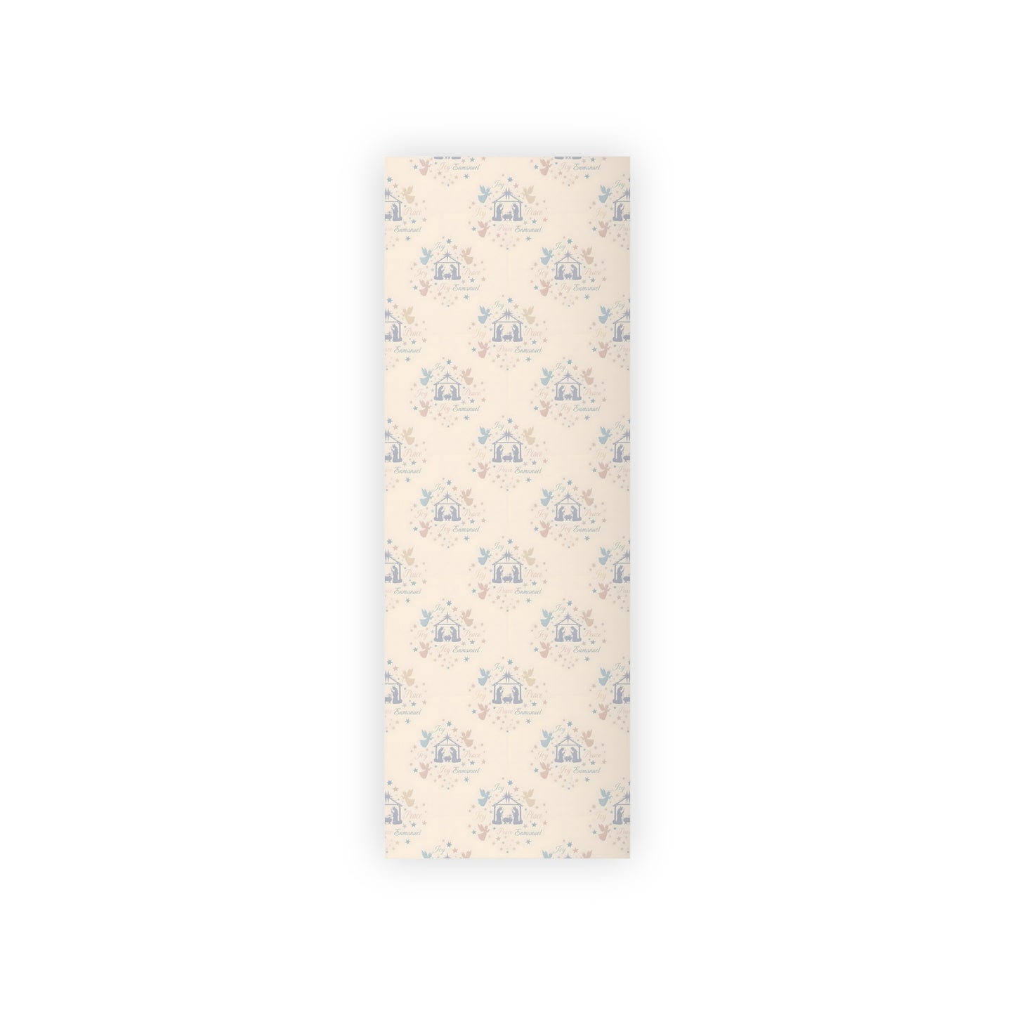Nativity Scene Pattern Wrapping Paper Roll | Religious Christmas Gift Wrap