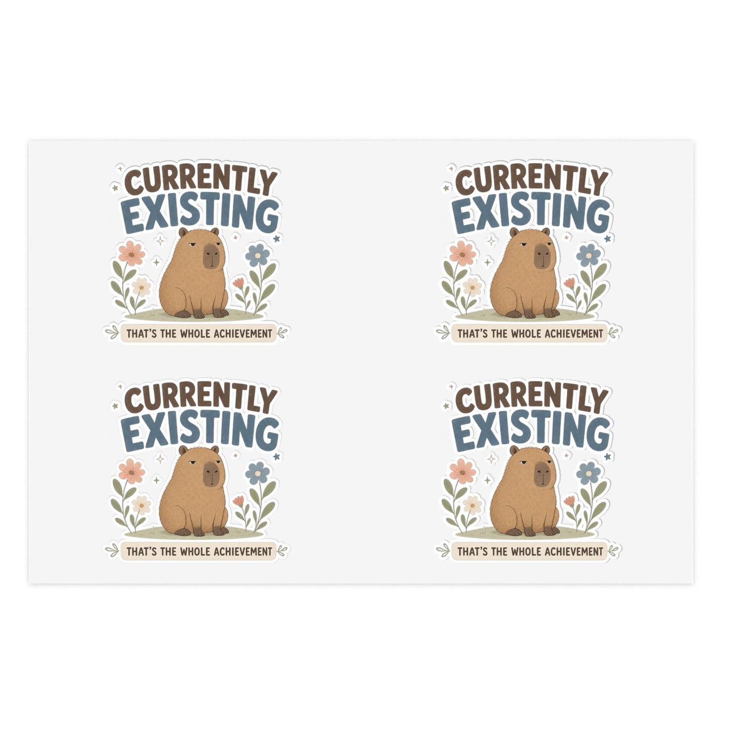Capybara Sticker Sheet sticker sheet | capybara illustrations, cute animal stickers