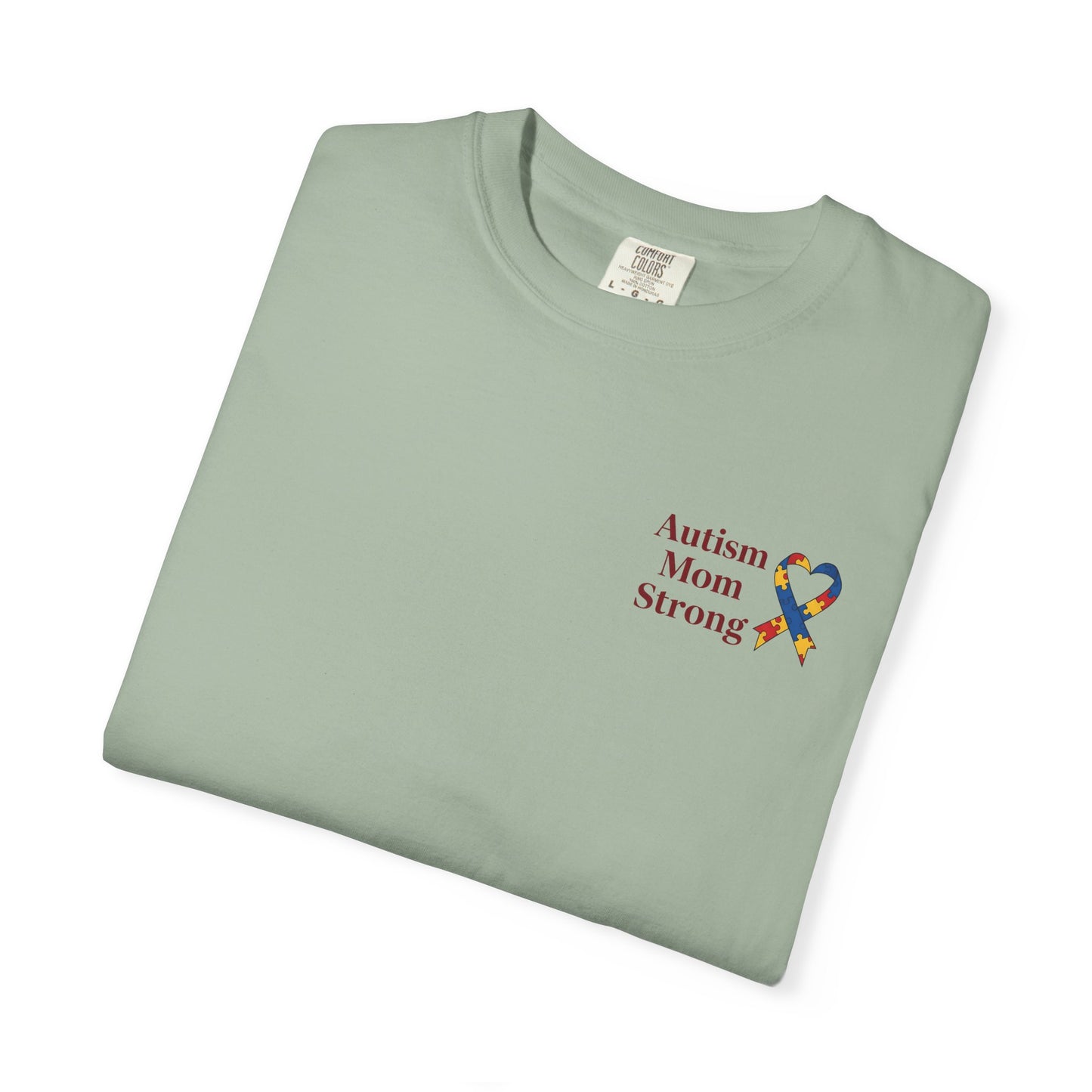 Autism Mom Strong T-shirt | Autism Awareness Puzzle Ribbon