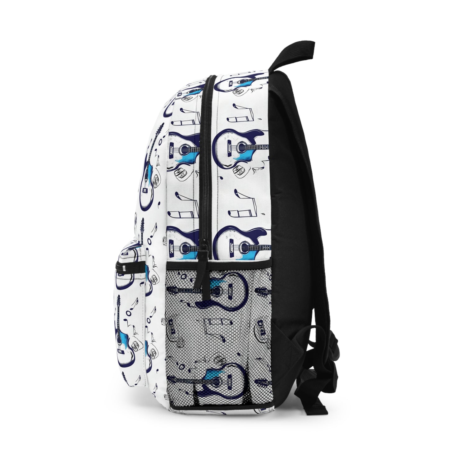 Guitar-Themed Unisex Backpack for Music Lovers, Personalized Bag, School Essentials, Gifts for Musicians, Trendy Backpack