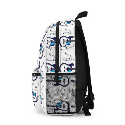 Guitar-Themed Unisex Backpack for Music Lovers, Personalized Bag, School Essentials, Gifts for Musicians, Trendy Backpack