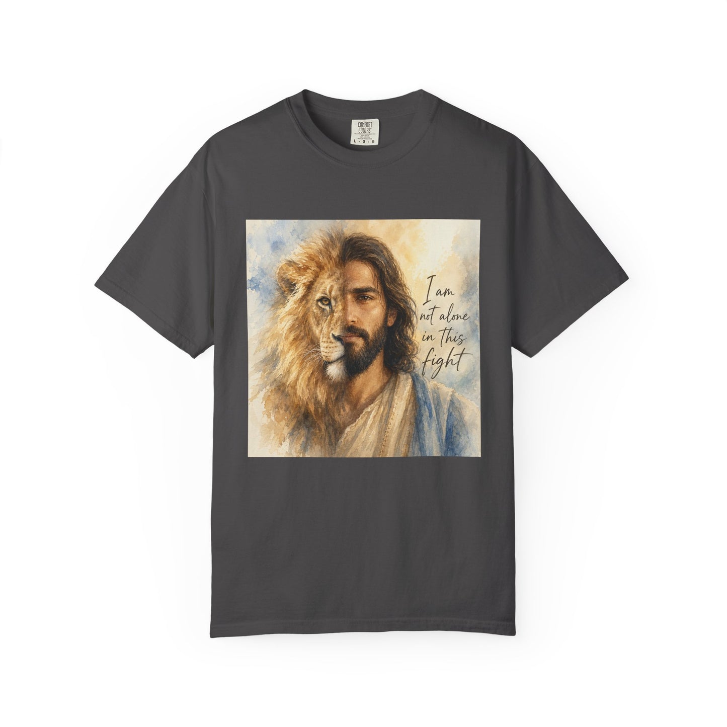 Jesus Lion of Judah t-shirt | I am not alone in this fight Christian tee