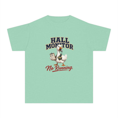 Hall Monitor Goose No Running Tee | Kids school safety shirt