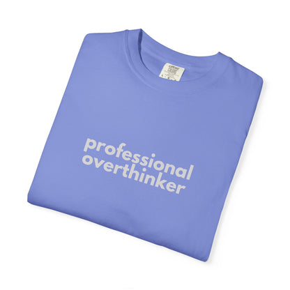 Professional Overthinker Gen X Humor T-shirt, Unisex Tee, Funny Gift, Sarcastic Shirt, Gift for Gen X, Vintage Style Shirt