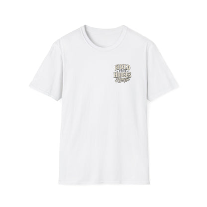 Hold Your Horses Honey T-Shirt | Retro Western Script, Chest & Back Graphic