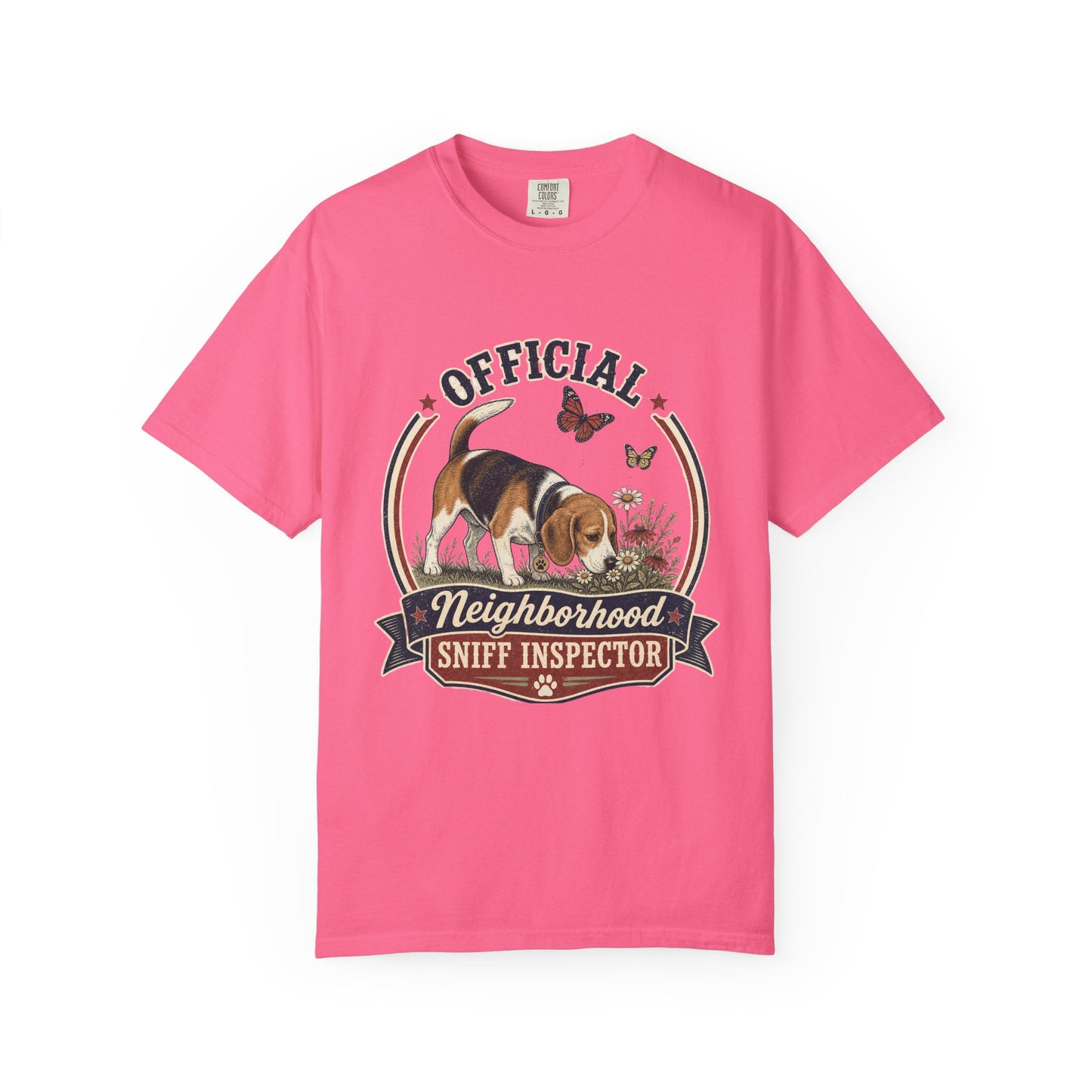 Official Neighborhood Sniff Inspector Beagle T-Shirt | Dog Lover Tee