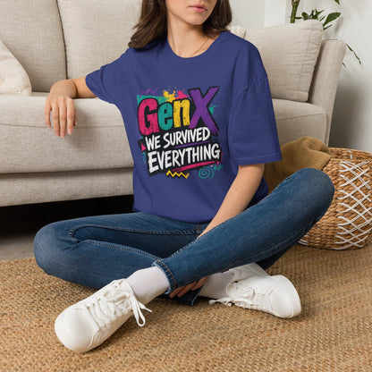 Gen X We Survived Everything T-Shirt | 90s Retro Graphic Tee