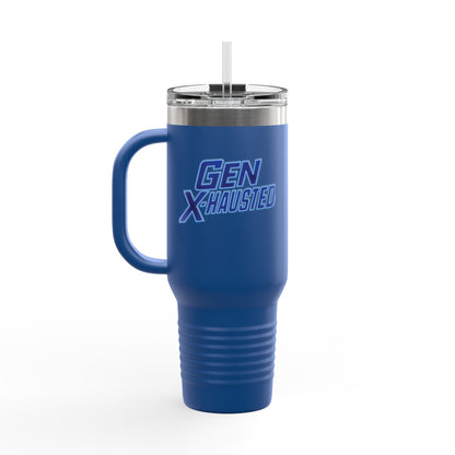 Gen X-Hausted Insulated Travel Mug - Perfect for Coffee on the Go, Travel, Camping, and Daily Hydration