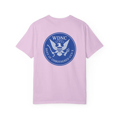 WDNC Unbothered Gen X Humor T-shirt, Funny Graphic Tee, Sarcastic Shirt, Vintage Unisex Top, Cool Tee