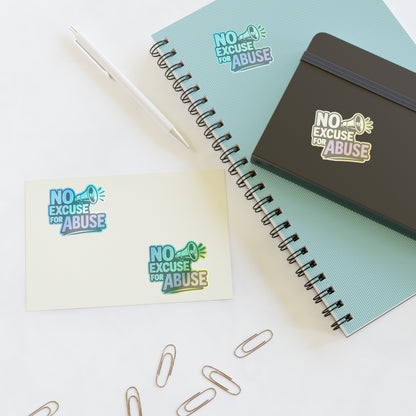 Empowerment Sticker Sheets - No Excuse for Abuse | Protest Stickers, Advocacy Decor, Gift for Social Activists, Awareness Campaigns