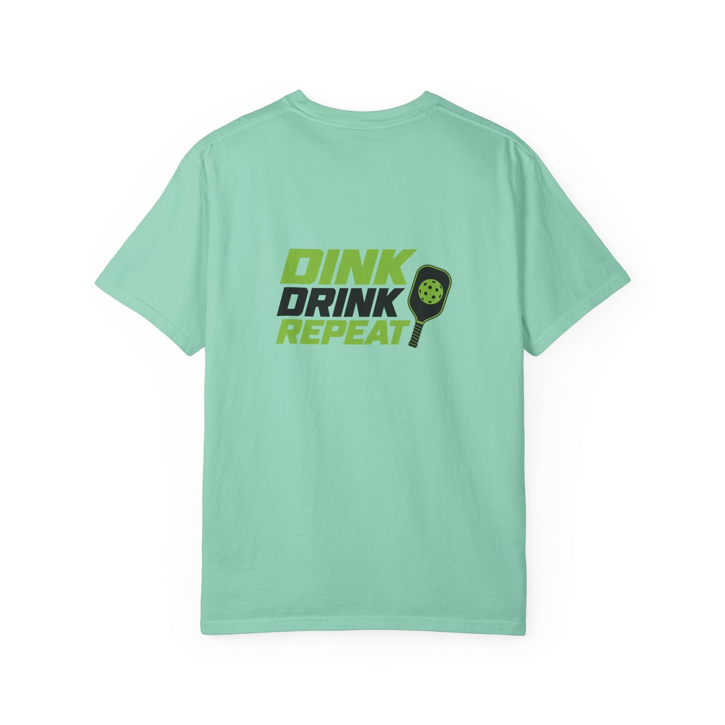 Dink Drink Repeat T-shirt | Pickleball Paddle Graphic