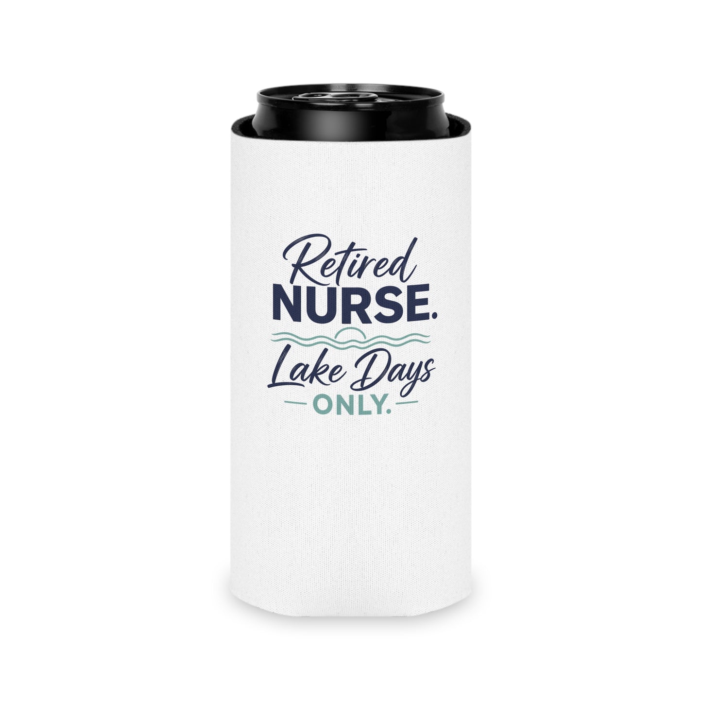 Retired Nurse Lake Days Can Cooler | Personalized