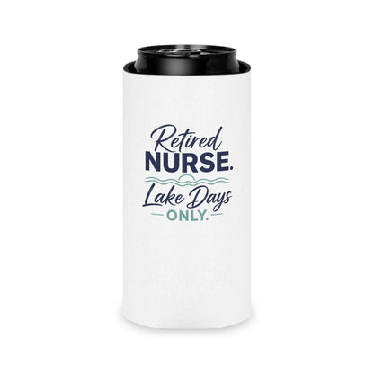 Retired Nurse Lake Days Can Cooler | Personalized