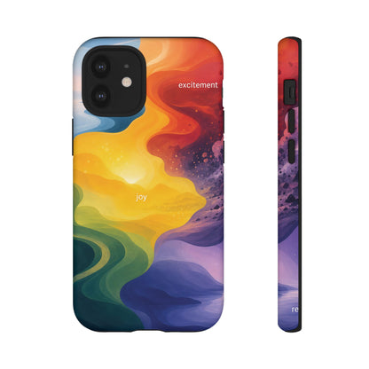 Emotion Spectrum Wave Tough Case | Colorful Abstract Phone Case