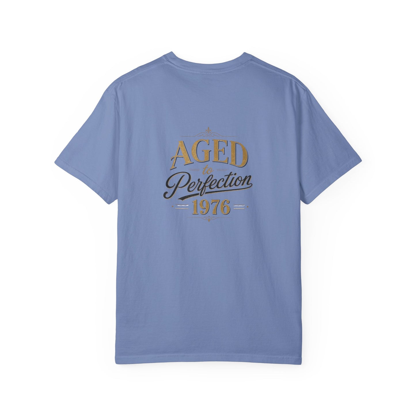 Aged to Perfection 1976 T-Shirt | Vintage Typographic Birthday Design