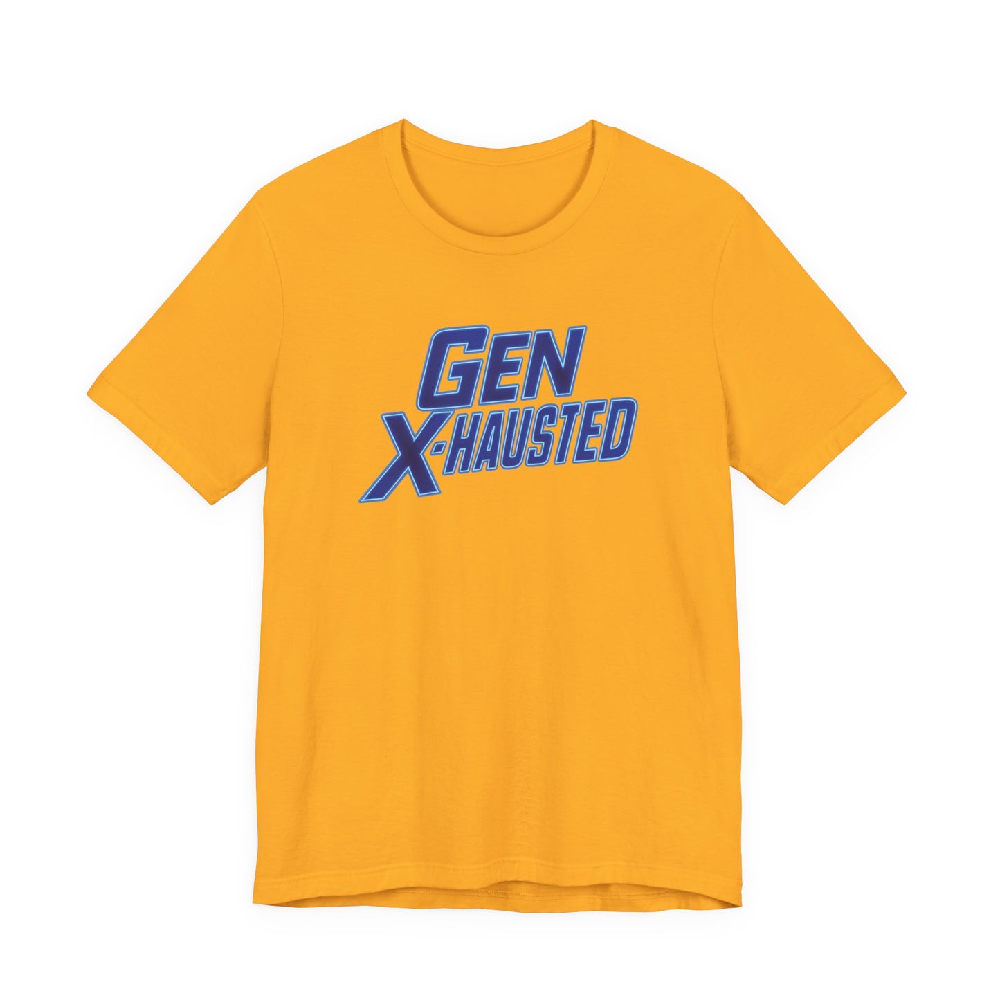 Gen X-Hausted Unisex Tee - Retro Humor Tee, Gift for Gen X, Casual Wear, Trendy Graphic Shirt, Unique Meme Apparel