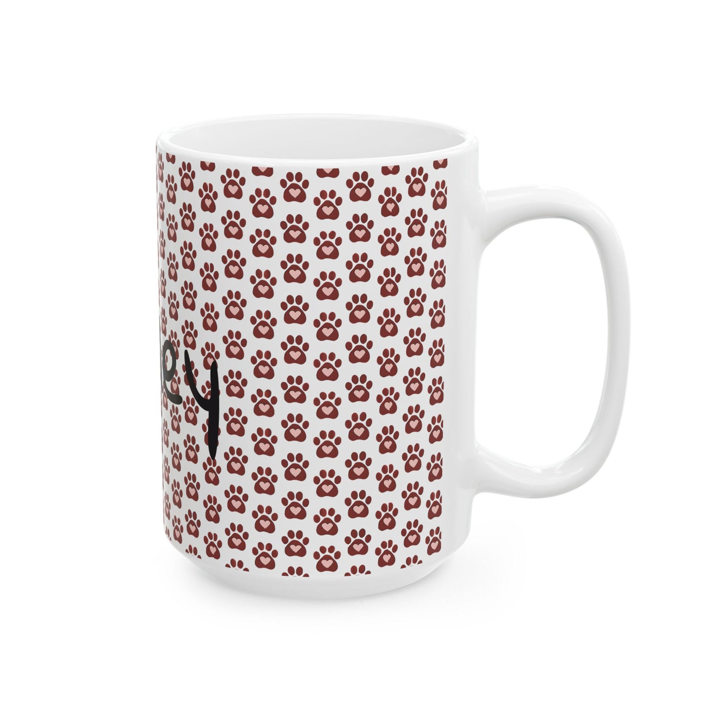 Paw Print Ceramic Mug - Perfect for Pet Lovers, Dog/Cat Gifts, Coffee/Tea Drinkware, Animal Enthusiasts, Birthday/Anniversary