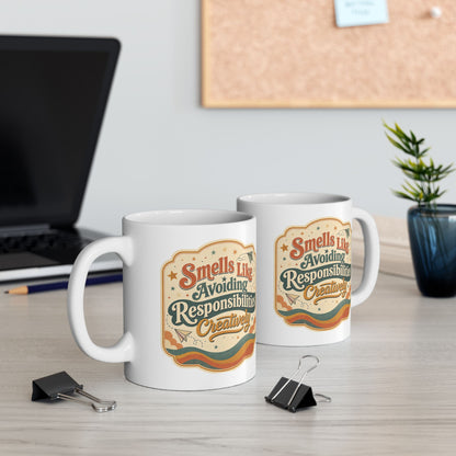 Smells Like Avoiding Responsibilities Dopamine Humor Mug