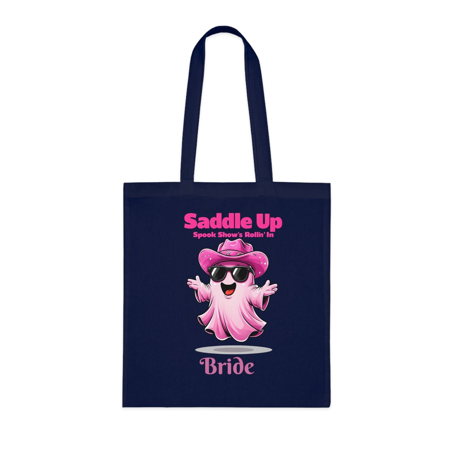 Bride's Ghostly Cotton Tote, Perfect for Bachelorette Parties, Bridal Showers, Halloween, Wedding Planning, Eco-Friendly Tote Bag