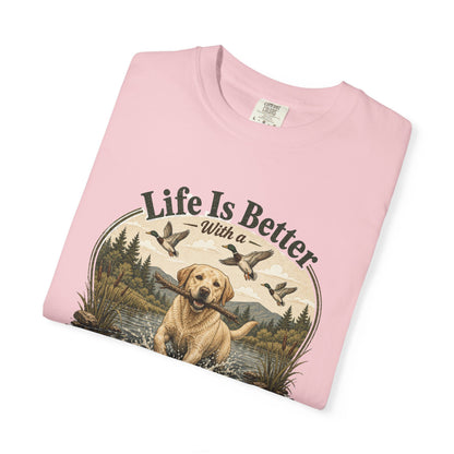 Life Is Better with a Labrador T-shirt | Lab Dog Design