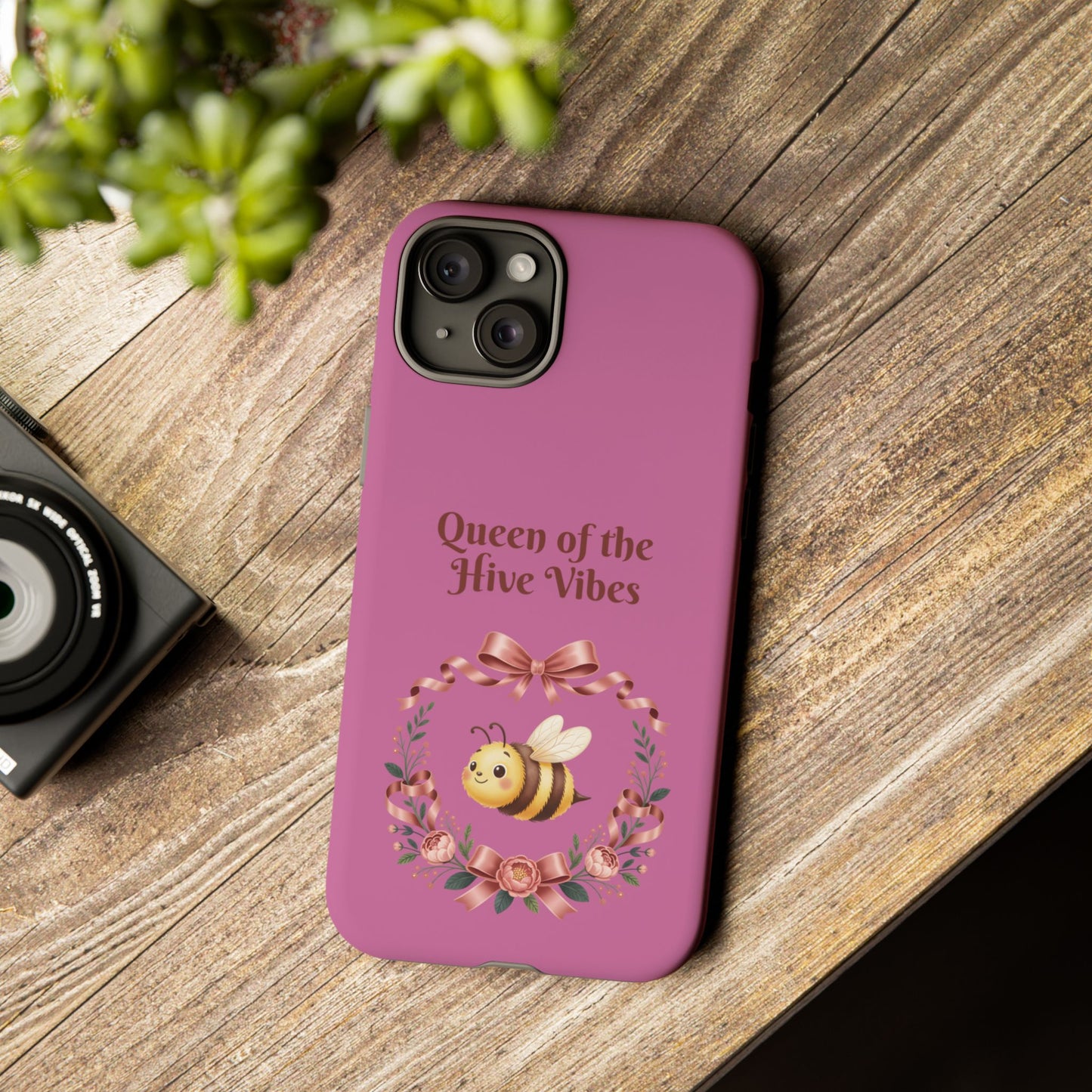 Queen of the Hive Bee Phone Case | Cute Floral Bee iPhone Case