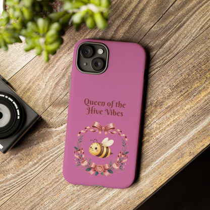 Queen of the Hive Bee Phone Case | Cute Floral Bee iPhone Case