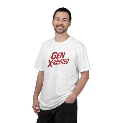 Gen X-Hausted Unisex T-shirt, Forgot Again Found Out Funny Tee, Gen X Humor Gift, Retro 80s 90s Shirt, Vintage Style Clothing