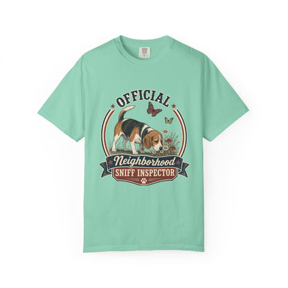 Official Neighborhood Sniff Inspector Beagle T-Shirt | Dog Lover Tee