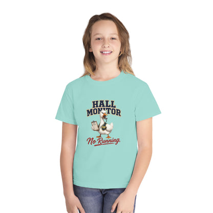 Hall Monitor Goose No Running Tee | Kids school safety shirt