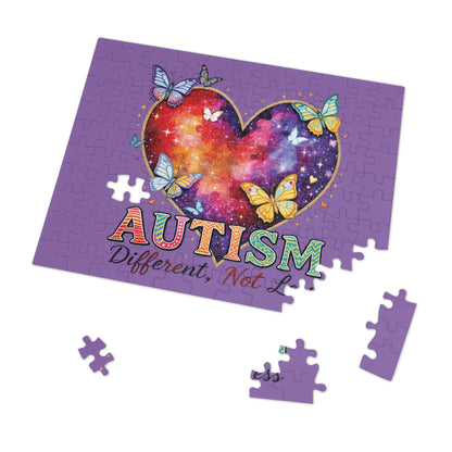 Autism 'Different Not Less' Jigsaw Puzzle with Tin