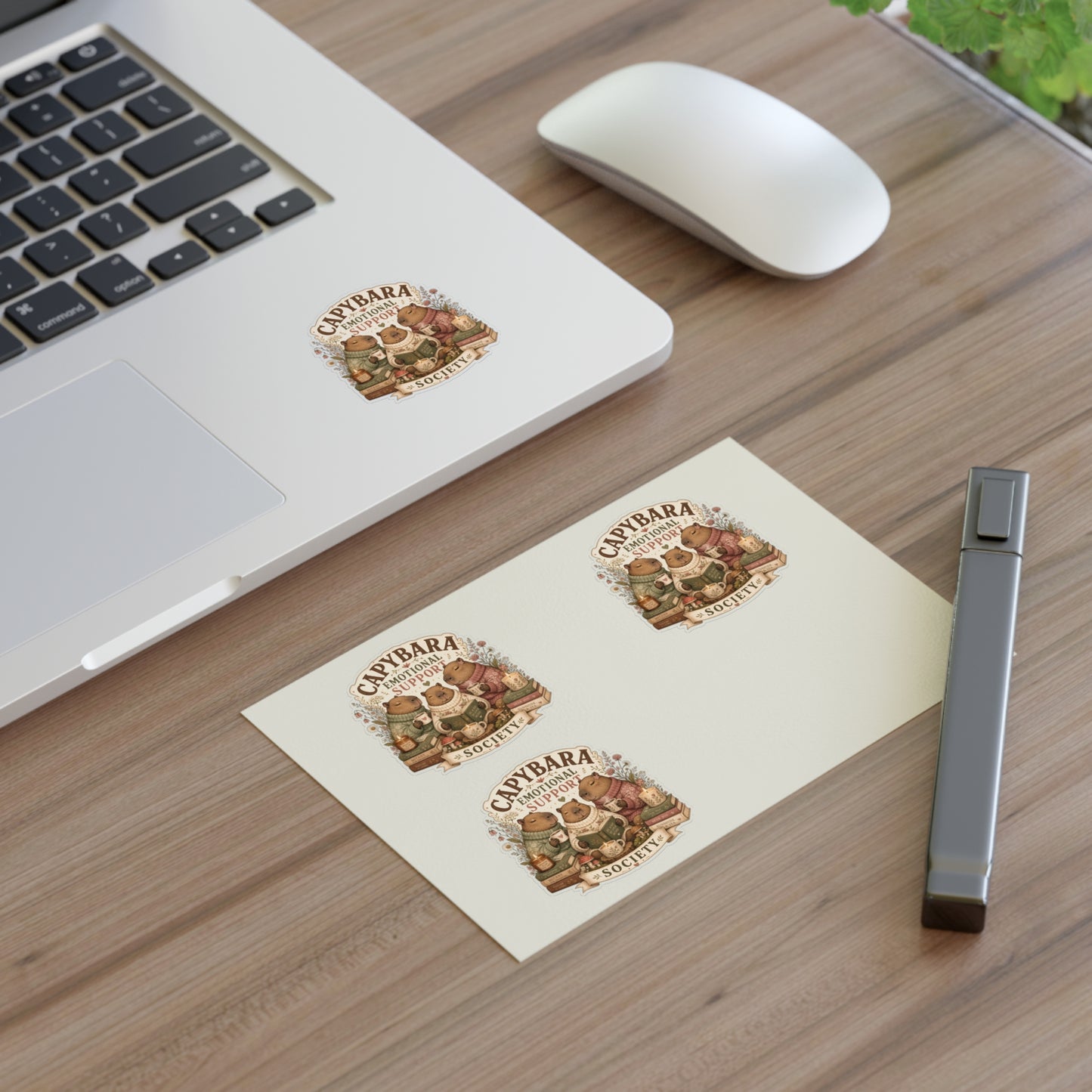 Capybara Emotional Support Society sticker sheet | Capybara stickers, kawaii animal decal