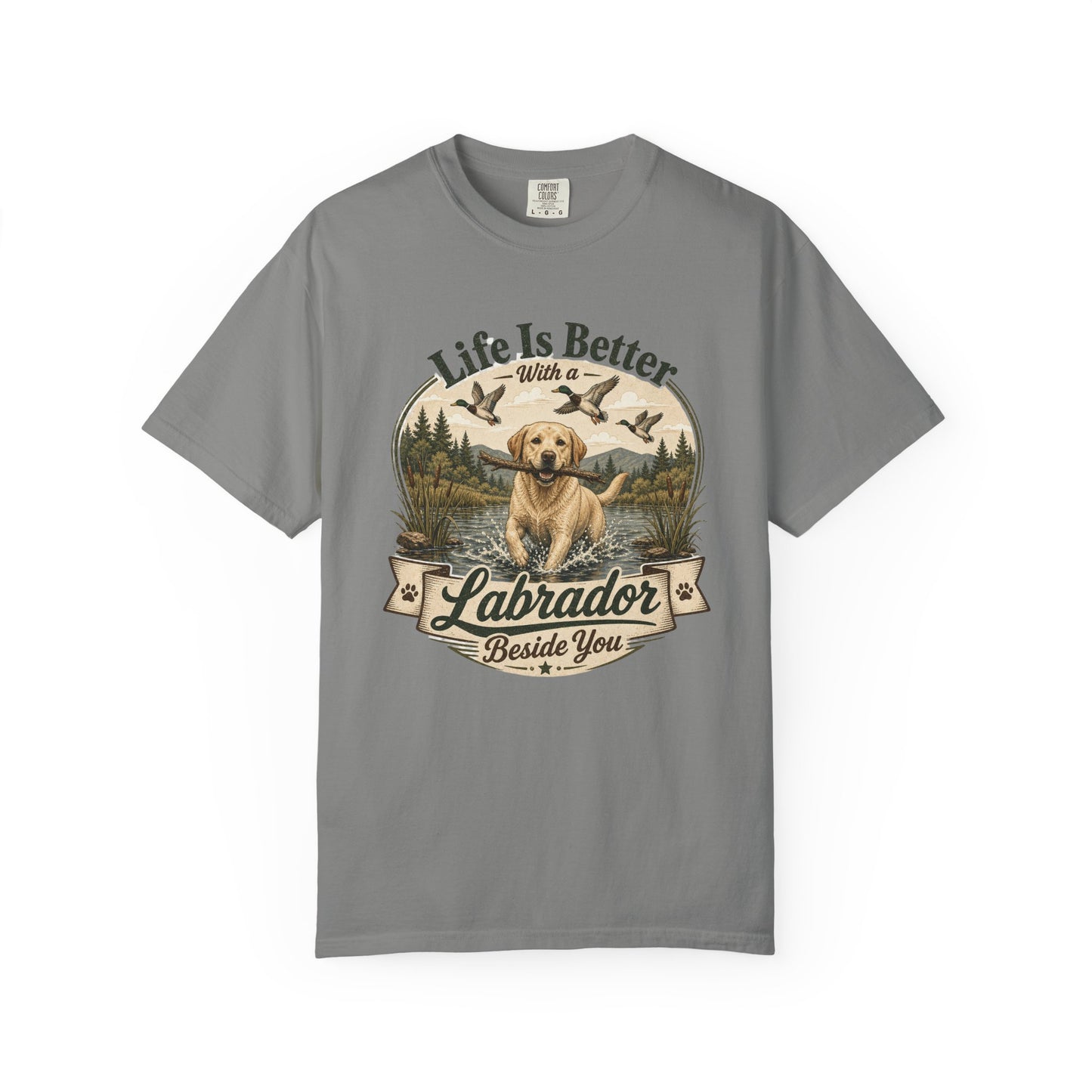 Life Is Better with a Labrador T-shirt | Lab Dog Design