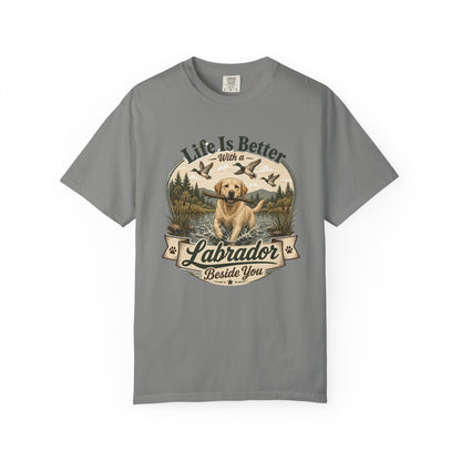 Life Is Better with a Labrador T-shirt | Lab Dog Design