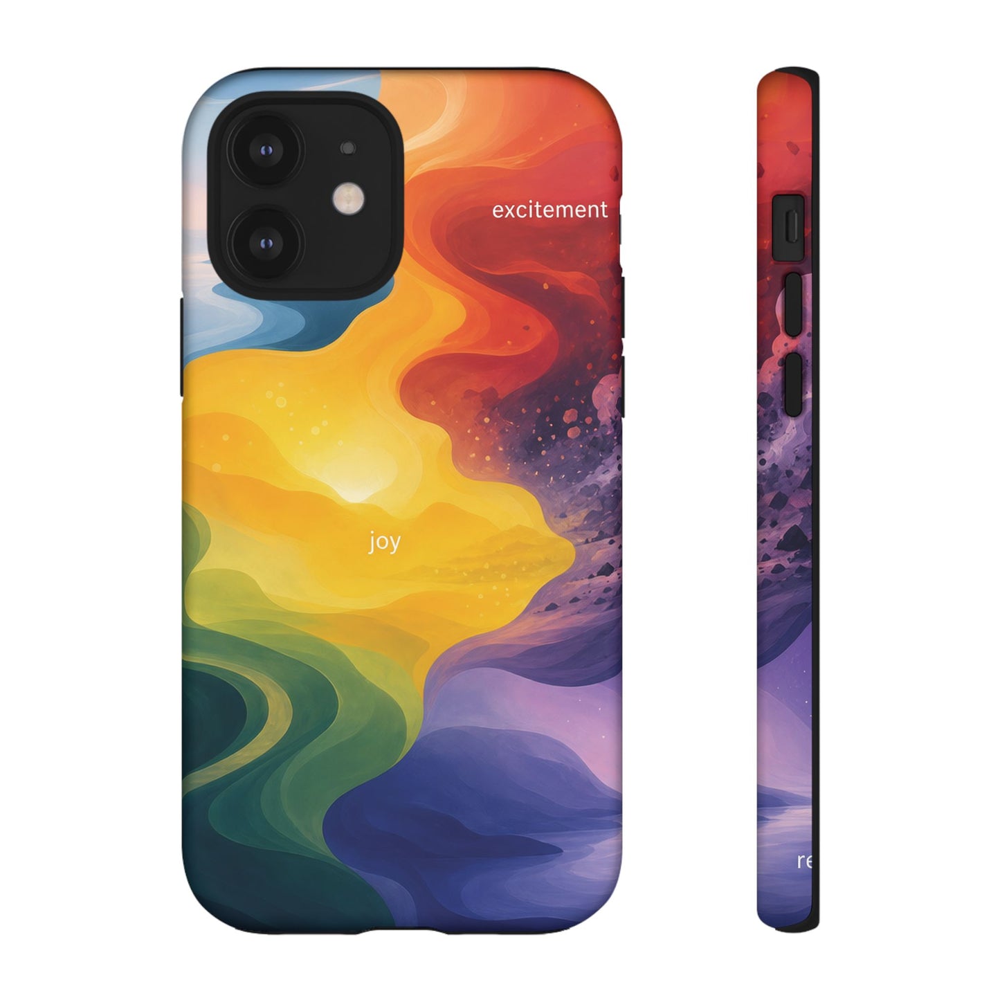 Emotion Spectrum Wave Tough Case | Colorful Abstract Phone Case