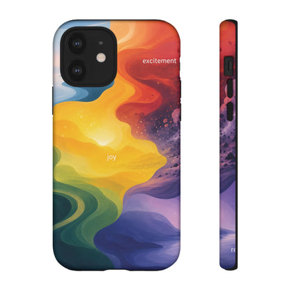 Emotion Spectrum Wave Tough Case | Colorful Abstract Phone Case