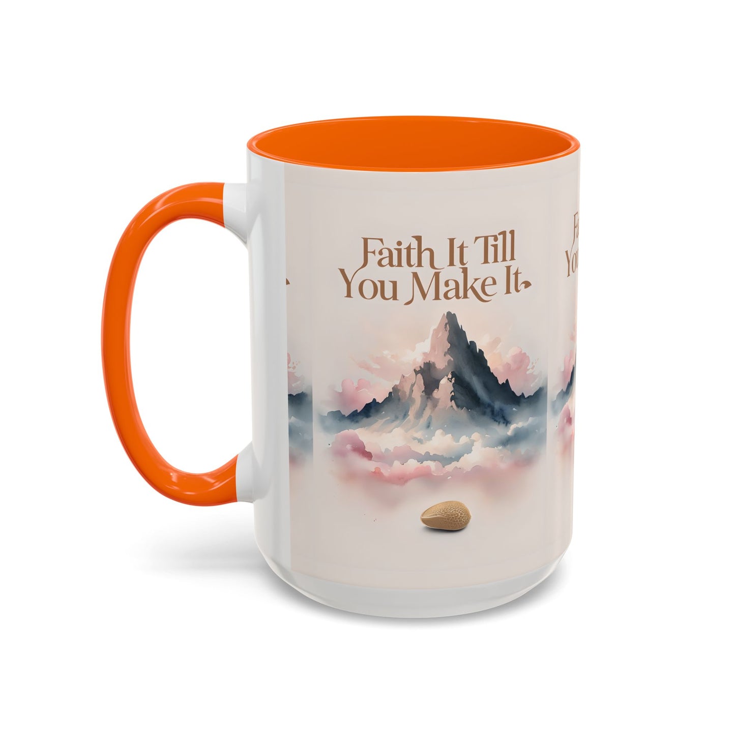 Faith It Till You Make It Coffee Mug, Motivational Drinkware, Inspirational Gift, Morning Coffee Cup, Self-Help Mug