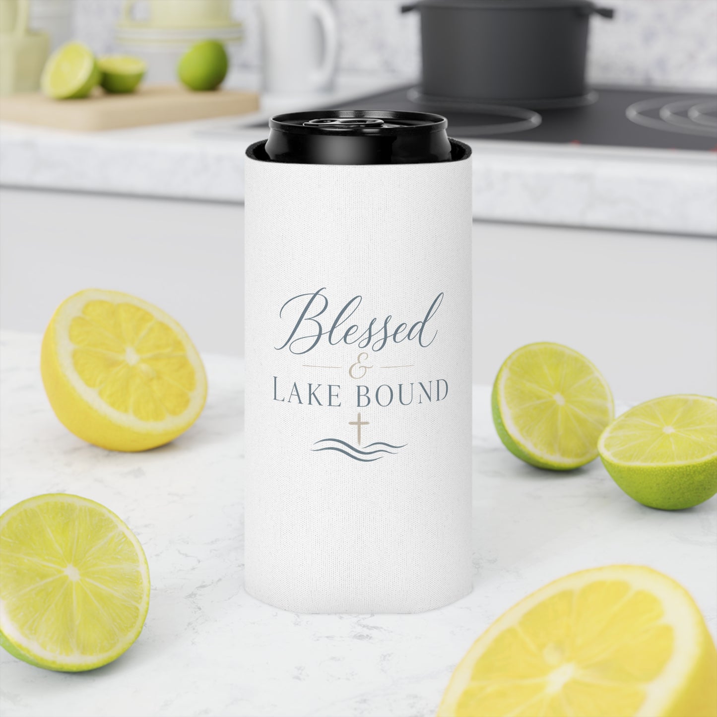 Blessed & Lake Bound Can Cooler | Christian Lake Life