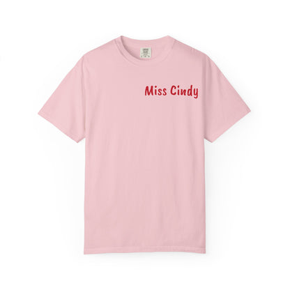 Unisex Garment-Dyed T-Shirt for Teachers - Miss Cindy, Chaos Coordinator Design, Perfect for Back to School, Appreciation Gifts, [...]